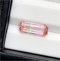 Bi Color Tourmaline Gemstone - 3.75 Carats