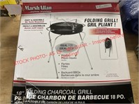 Marsh Allen Folding Charcoal Grill