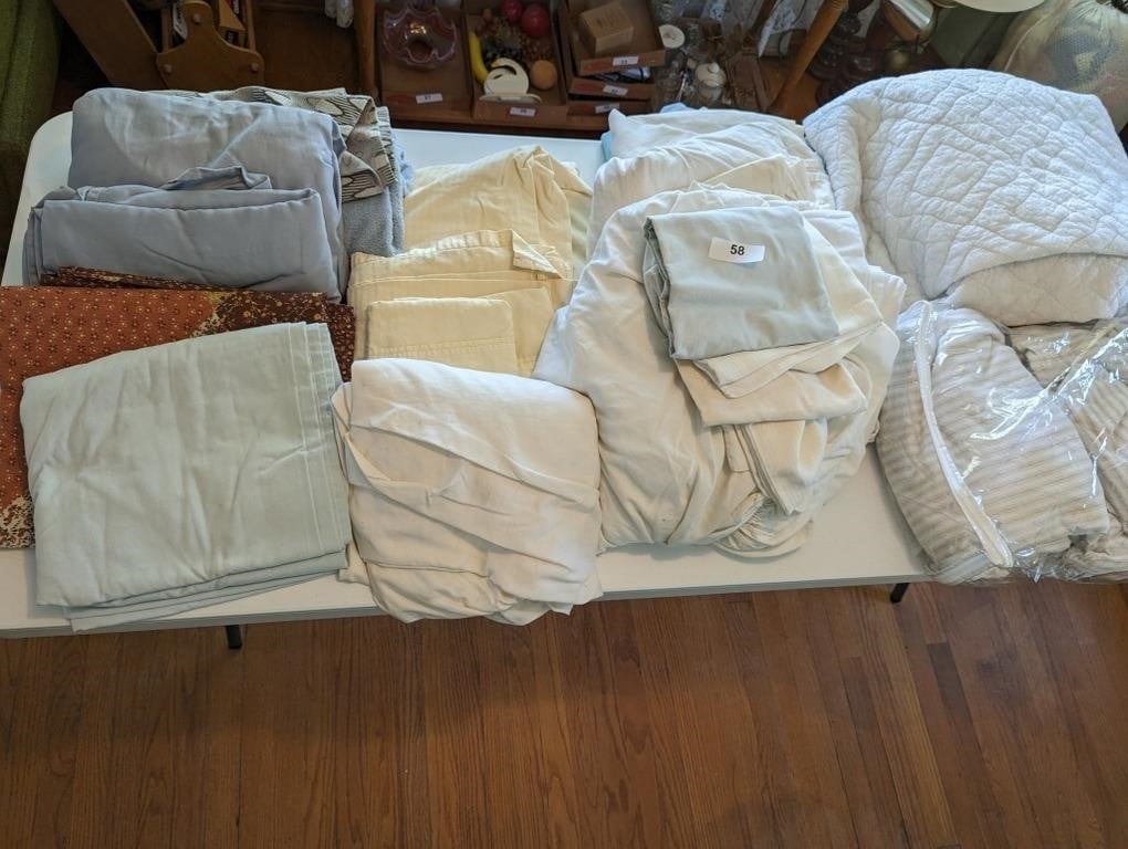 Large Quantity of Bed Linens