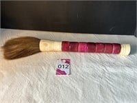 Vintage Carved Asian Horse Hair Brush