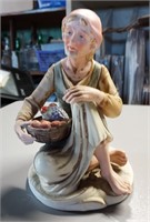 Grandma Bisque Figurine . RARE