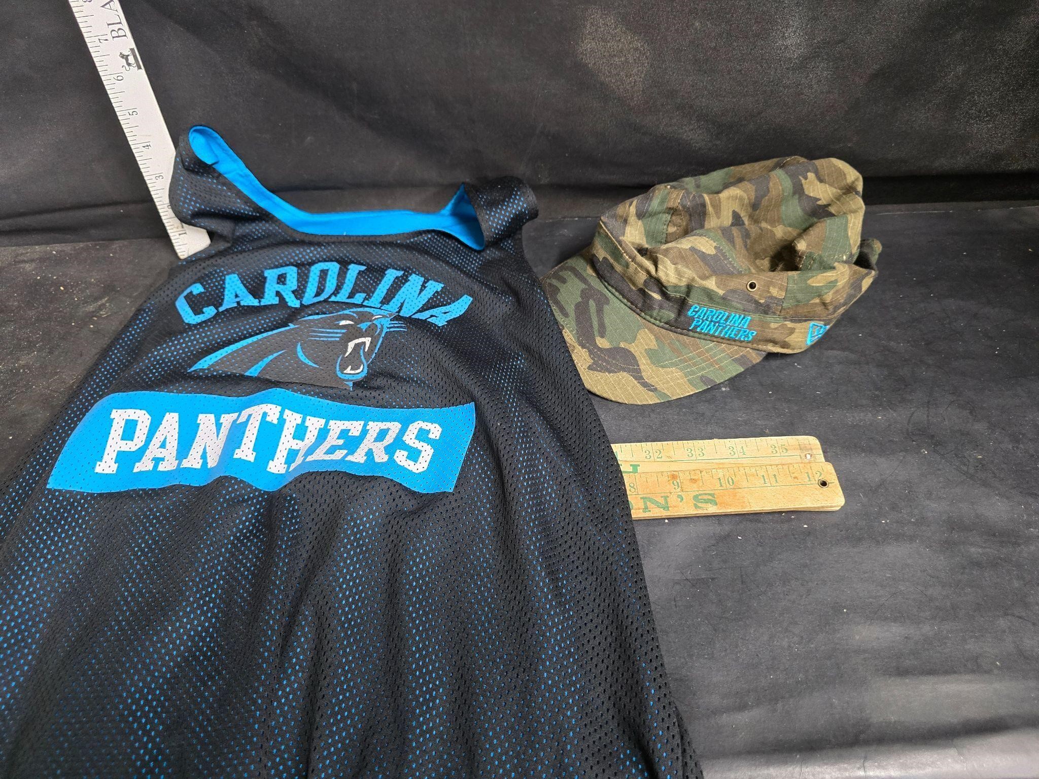 Carolina Panthers hat and shirt