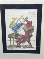 New Orleans Band Signed Picture Framed in Gold