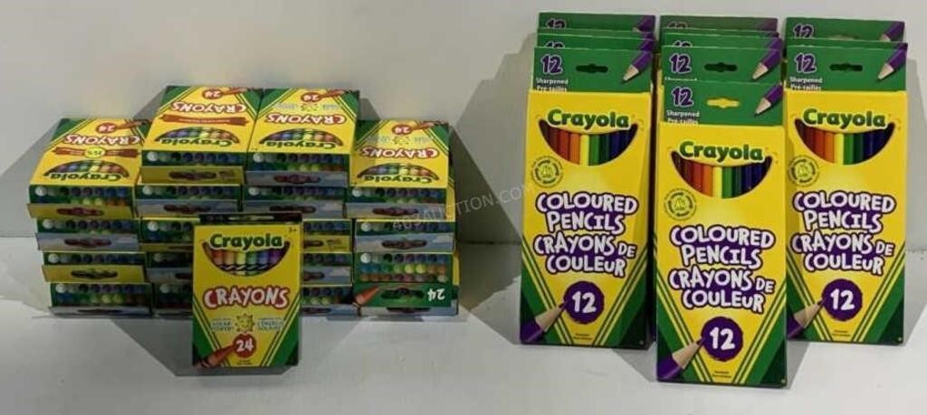 31 Packs of Crayola Crayons/Coloured Pencils NEW