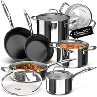 Ciwete Stainless Steel Nonstick Pots and Pans Set