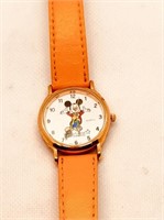 Vintage Mickey Mouse Watch w/ Leather Band