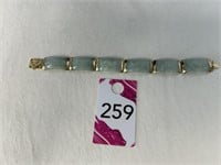 14K Gold & Jade Bracelet