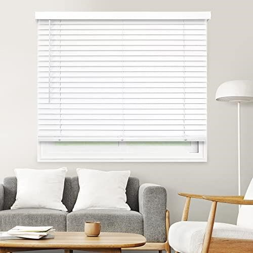 CHICOLOGY Faux Wood Blinds , Window Blinds , Wood