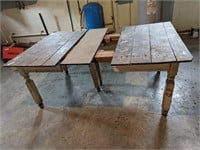 Antique, Primitive 6-Legged Dining Table