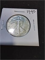 1945 silver half dollar