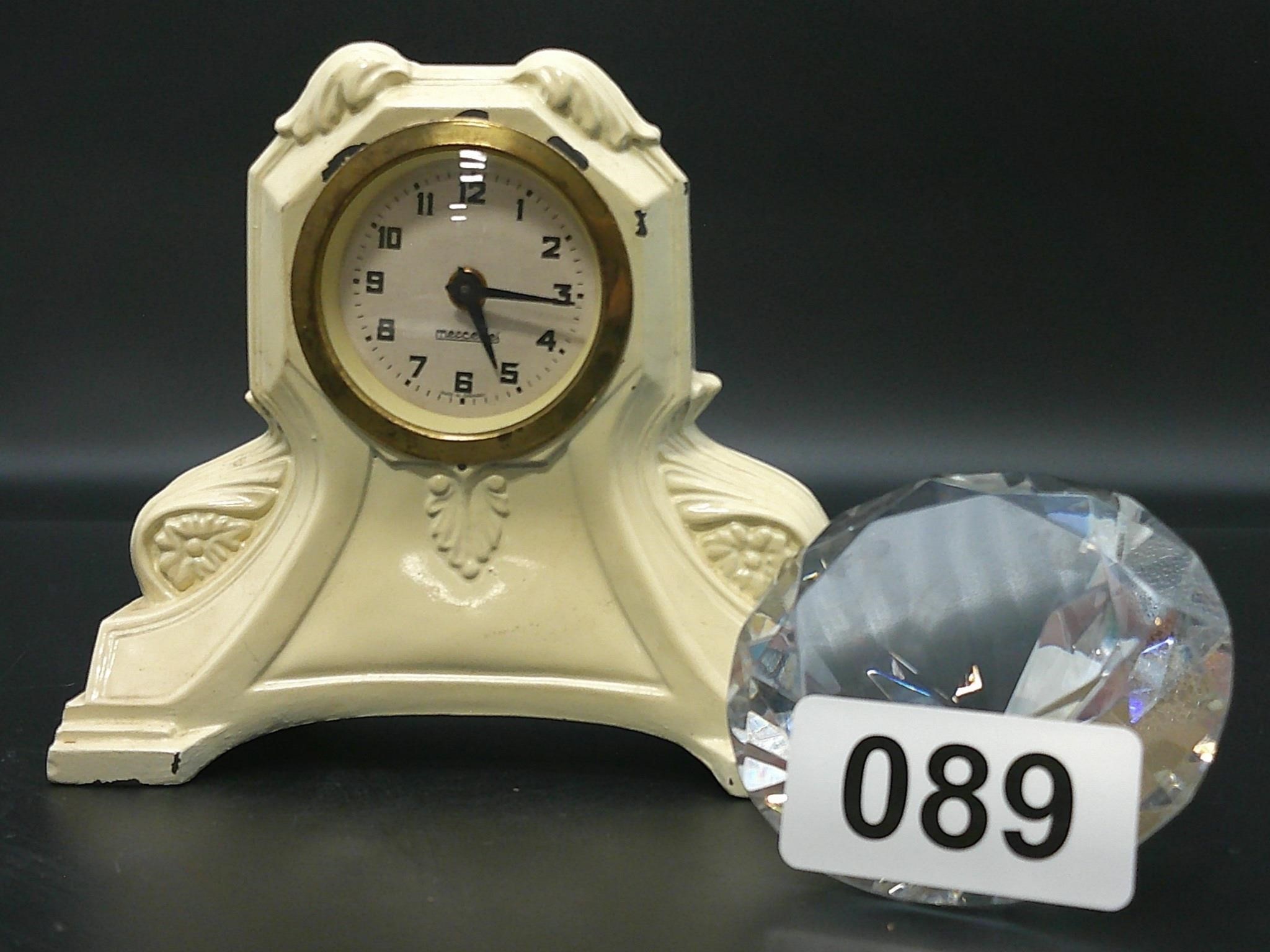 Art Deco Cast Iron clock Mercedes Germany