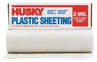 B8061  Husky 10' X 100' 2 ML Opaque Plastic Sheeti