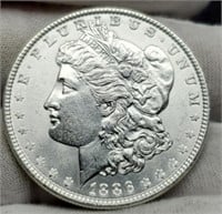 1886 Morgan Silver Dollar BU