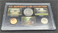 3 Coin Display "U.S. Monument Collection" w/