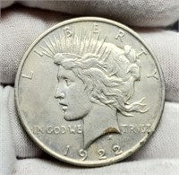 1922-D Peace Silver Dollar XF