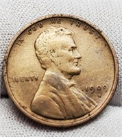 1909-S Lincoln Cent XF 45 Semi Key