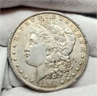1896 Morgan Silver Dollar AU