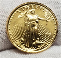 1999 1/10 Oz. Gold $5 Eagle BU