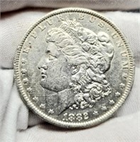 1882-O Morgan Silver Dollar AU