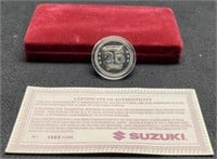 Limited Edition Suzuki 25th Anniversary Token w/