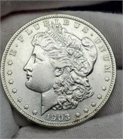 1903-S Morgan Silver Dollar AU 53/55