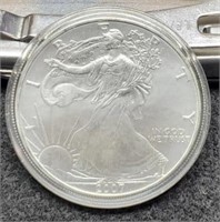 2007 Silver Eagle In A Capsule w/