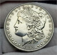 1899-O Morgan Silver Dollar AU