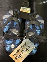 Toddlers Baby Whales Flip Flops NEW S 5/6