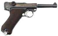 WWII GERMAN DWM MODEL P08 9x19mm LUGER PISTOL