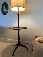 THREE LEG VINTAGE TABLE/ FLOOR LAMP