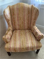 WING CHAIRS , DAMAGE AS SHOWN