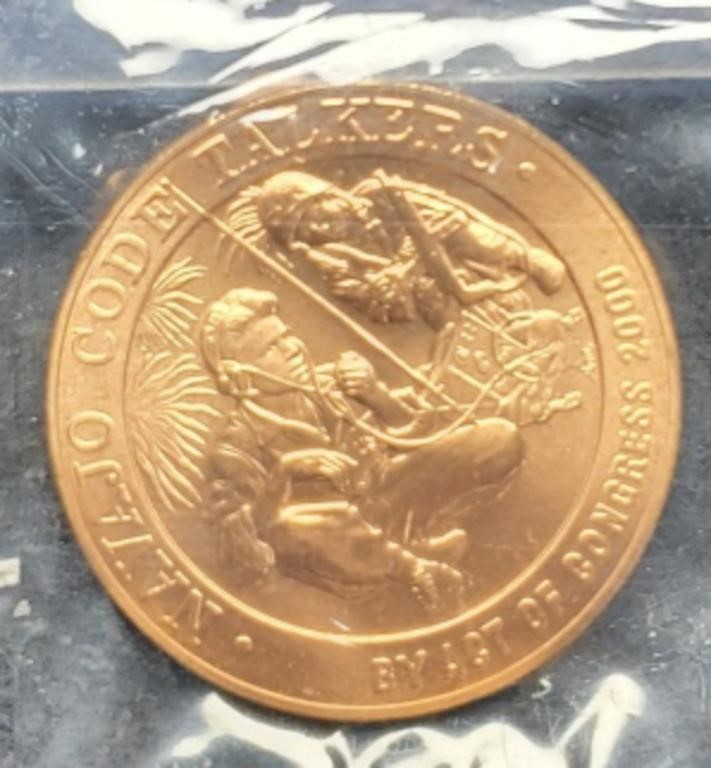U.S. Mint Issue Bronze Medal WWII USMC