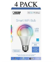 4 PACK FEIT ELECTRIC SMART WIFI BULB $45