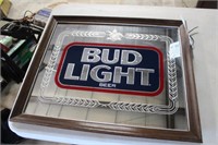 Framed Bud Light Mirror