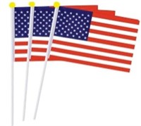 Qty of 100 American Flags 6x9 Inch