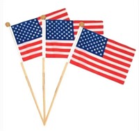 Qty of 100 Handheld Flags 4.5x6
