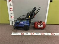 Electric Pressure washer and small air tank