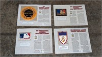 4 MLB Baseball Large Patch Collection