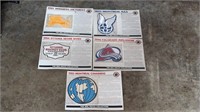 5 NHL Hockey Large Patch Collection