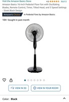 Amazon Basics 16-Inch Pedestal Floor Fan