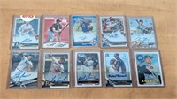 10 Various Autographed Baseball Cards