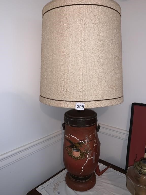 LAMP 32.5" H DAMAGED AS SHOWN