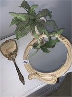 MIRRORS, ARTIFICIAL PLANT, STANDING MIRROR HAS