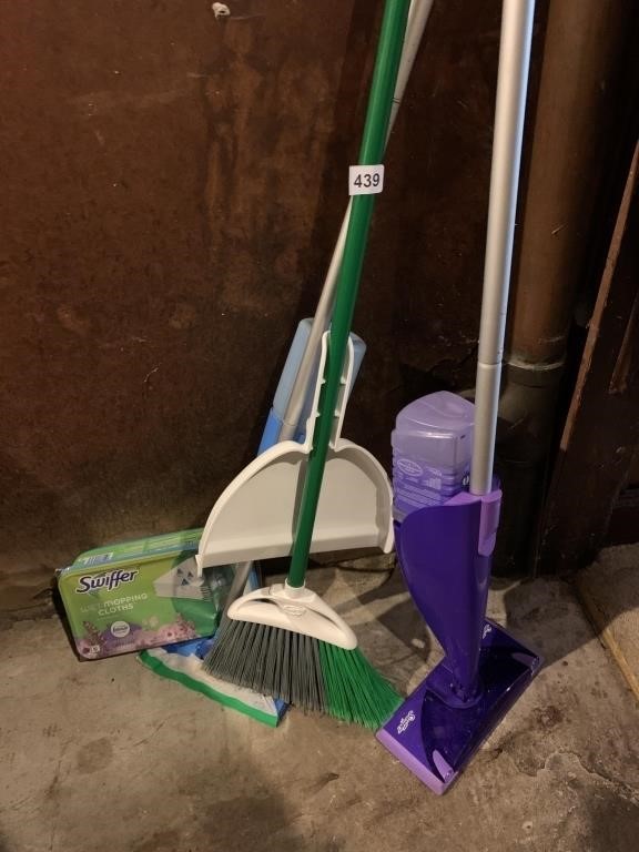 SWIFFER MOPS WITH FEBREZE CLEANER ETC.