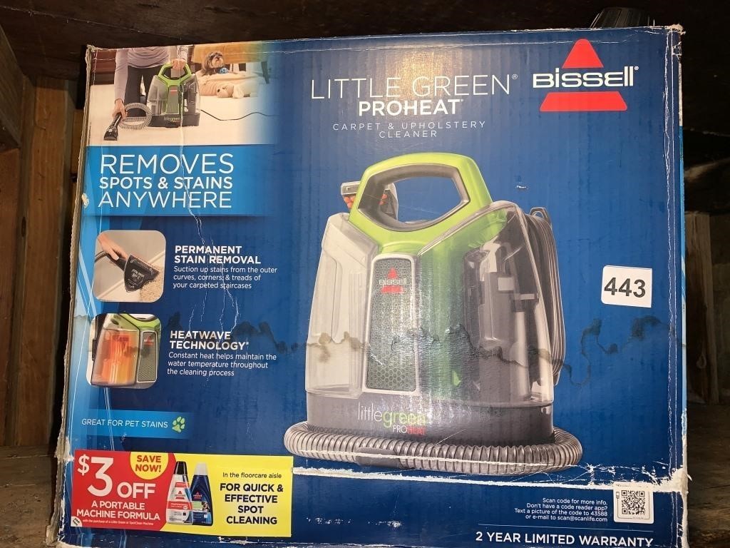 LITTLE GREEN PRO HEAT BISSELL CARPET AND
