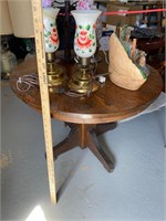 Vintage Rolling Wooden Table-No Contents