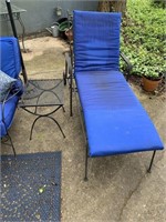 WROUGHT IRON OUTDOOR 2 CHASE LOUNGES, & TWO
