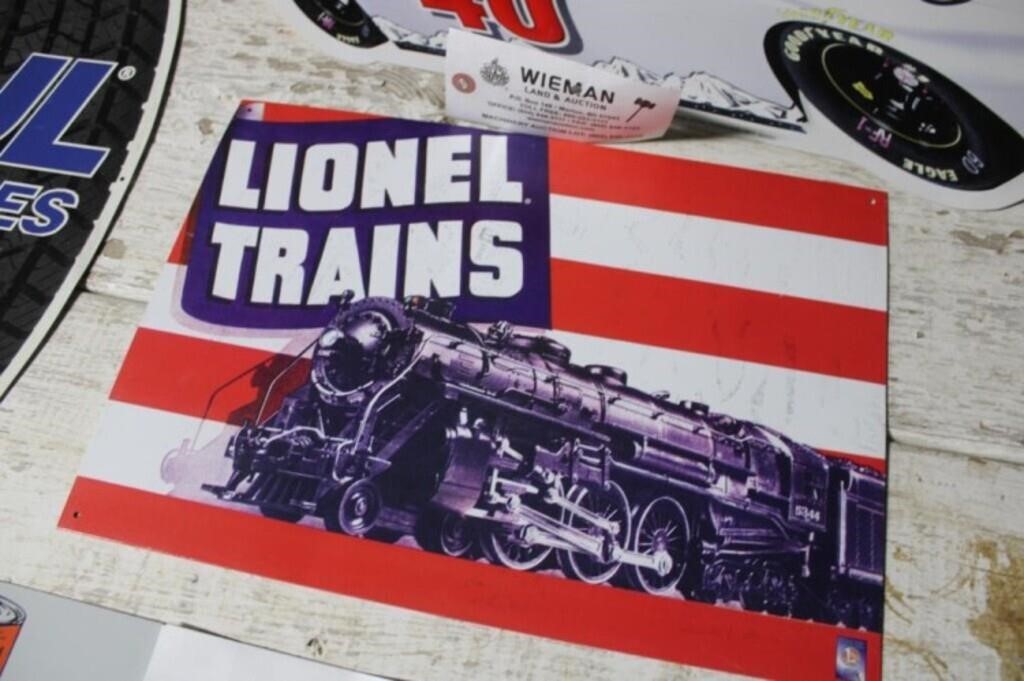 Lionel Trains Reproduction Sign