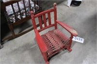 Wooden Child's Rocking Chair