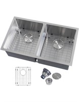 $240 Large 31”x16”’stainless under mount sink